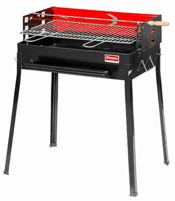 Omcan USA 47311 27.6" W Painted Steel Charcoal BBQ Grill