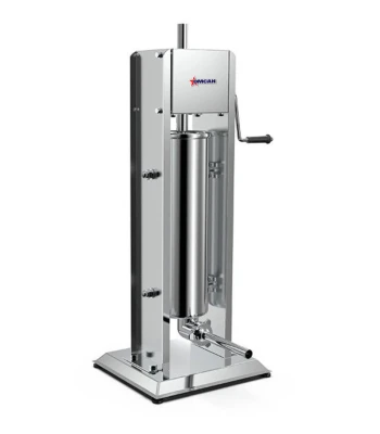 Omcan USA 47539 15 Lbs. Stainless Steel or Aluminum Manual Vertical Heavy-Duty Sausage Stuffer