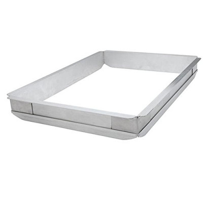 Omcan USA 80254 9.5" W x 13" D x 2" H Aluminum Sheet Pan Extender for 0.25 Size