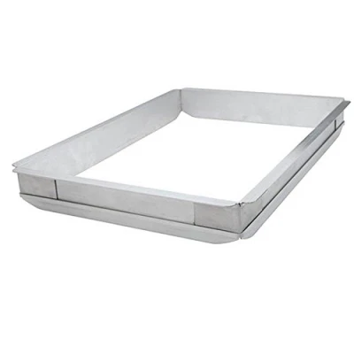 Omcan USA 80254 9.5" W x 13" D x 2" H Aluminum Sheet Pan Extender for 0.25 Size