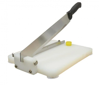 Omcan USA 27863 Stainless Steel Blade with Polypropylene Cutting Board Blade Stopper Lobster Cutter