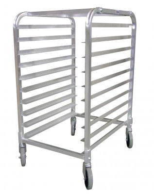 Omcan USA 22128 10 Pans Aluminum Curved Top Pan Rack