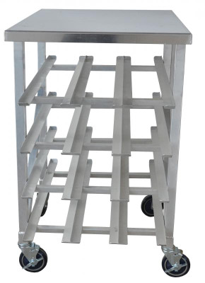 Omcan USA 27770 4 Layers 12 Rows with Table Top Can Rack