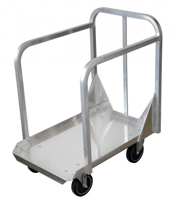 Omcan USA 27771 5" Casters Stainless Steel Bun Pan Truck