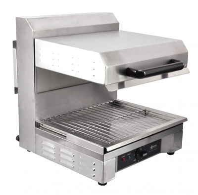 Omcan USA 39581 18"W Stainless Steel Single Electric Countertop Salamander and Broiler - 120 Volts 1-Ph
