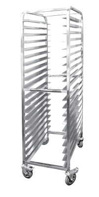 Omcan USA 23857 20 Pans Stainless Steel Curved Top Pan Rack