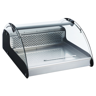 Omcan USA 43074 27.04"W x 34.07"D x 16.04"H Stainless Steel Seafood and Meat Refrigerated Display Case - 110 Volts 1-Ph