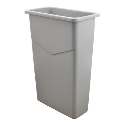Omcan USA 43299 20 Gal. Gray Rectangular Polyethylene Recycling Trash Container