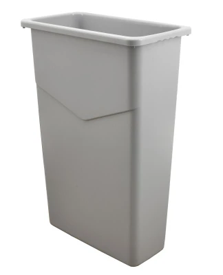 Omcan USA 43299 20 Gal. Gray Rectangular Polyethylene Recycling Trash Container