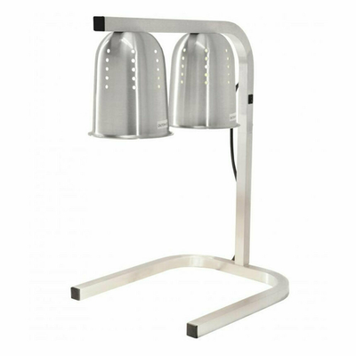 Omcan USA 21637 Stainless Steel Free Standing Infrared Heat Lamp - 110 Volts
