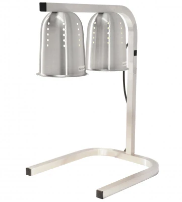 Omcan USA 21637 Stainless Steel Free Standing Infrared Heat Lamp - 110 Volts