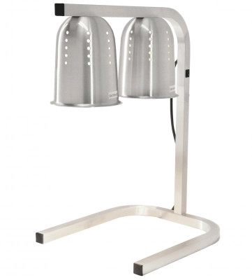 Omcan USA 21637 Stainless Steel Free Standing Infrared Heat Lamp - 110 Volts