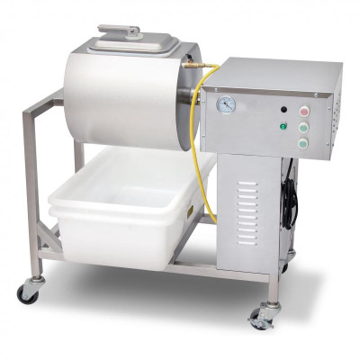 Omcan USA 41514 39"W Stainless Steel Floor Model Electric Vacuum Meat Marinator - 110 Volts 1-Ph