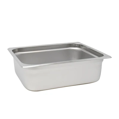 Omcan USA 80263 4" Deep Stainless Steel Solid Half Size Steam Table Pan