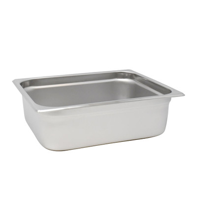 Omcan USA 80263 4" Deep Stainless Steel Solid Half Size Steam Table Pan