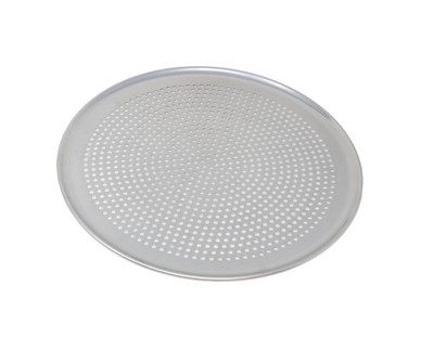 Omcan USA 44553 16" Dia. Aluminum Round Perforated Pizza Pan