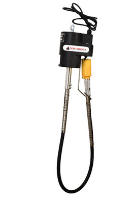 Omcan USA 45357 5 Ft. Flexible Steel Heavy Duty Sealed Motor Electric Fish Scaler - 110 Volts 1/3 HP