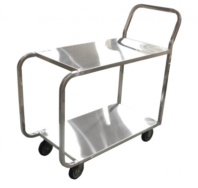 Omcan USA 23731 2 Solid Shelves Welded Stock Cart