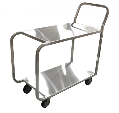 Omcan USA 23731 2 Solid Shelves Welded Stock Cart