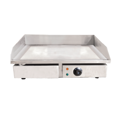 Omcan USA 34869 21.75" x 13.75" Stainless Steel Countertop Electric Griddle - 220 Volts 1-Ph