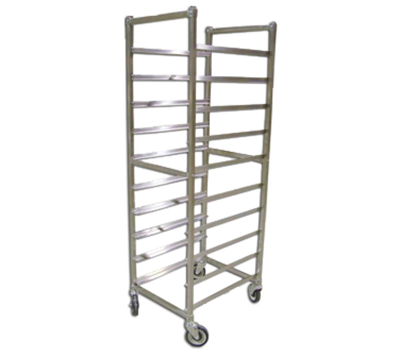 Omcan USA 23833 10 Pans Stainless Steel Square Top Pan Rack