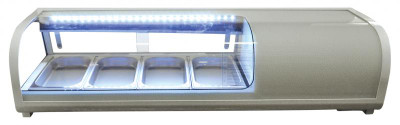 Omcan USA 39553 46.3"W Stainless Steel Countertop Sushi Display Case - 110 Volts 1-Ph