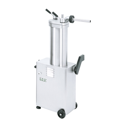 Omcan USA 45950 26 Lbs. Aluminum Lid and Piston Automatic Vertical Hydraulic Sausage Stuffer - 110 Volts