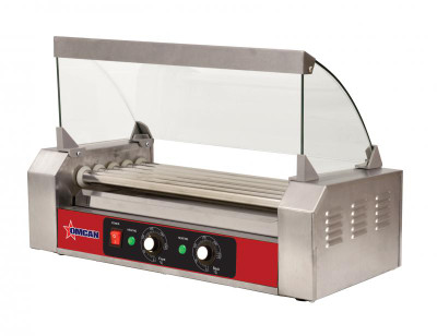 Omcan USA 44154 Sneeze Guard for 9-Roller Hot Dog Grill Model 44133