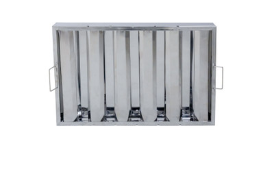 Omcan USA 34836 25"W x 2"D x 16"H Stainless Steel Range Hood Filter