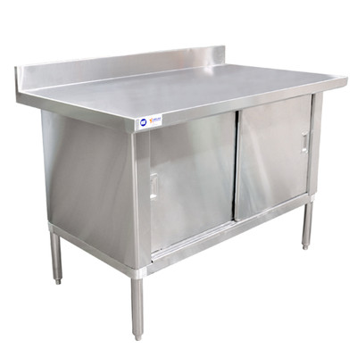 Omcan USA 24401 60" W x 30" D x 34" H 304 Stainless Steel 18 Gauge Work Table
