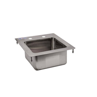 Omcan USA 39778 9" Wide x 9" Front to Back x 5" Deep Stainless Steel One Compartment Drop-In Sink