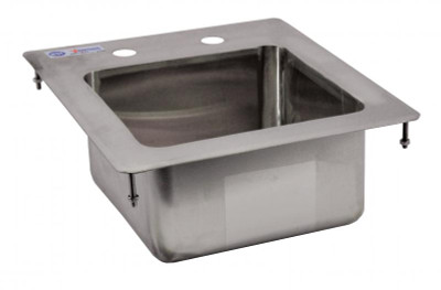 Omcan USA 39778 9" Wide x 9" Front to Back x 5" Deep Stainless Steel One Compartment Drop-In Sink