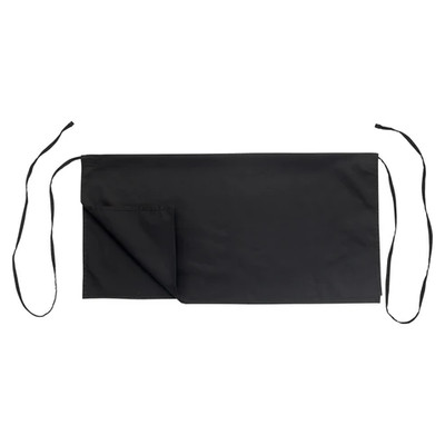Winco WA4-3417K Black Four-Way Apron - 34"L x 17"W