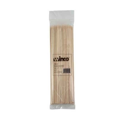 Winco WSK-10 10&quot; Bamboo Skewers (100 Pieces Per Bag)