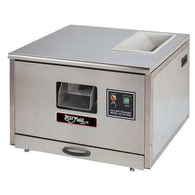 Bar Maid CP-3000-D 3000 Pcs. Of Cutlery per Hour Countertop Compact Commercial Cutlery Polisher - 110-120 Volts 1-Ph