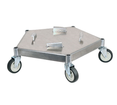 Bar Maid DOL-100 400 Lbs. Load Capacity 5 Casters All Metal Keg and Pail Dolly