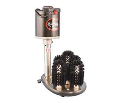Bar Maid A-205-P 5 Brushes Stainless Steel Upright Electric Bar Maid Glass Washer - 220 Volts 1-Ph
