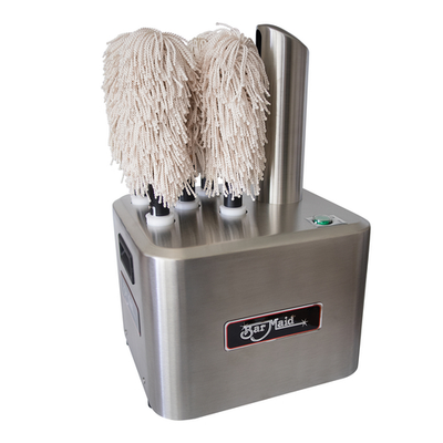 Bar Maid GP-100 350 Glass per Hour Built In Handles Glass Polisher - 230 Volts 1-Ph