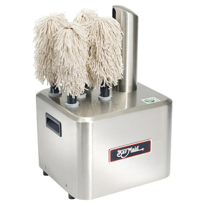 Bar Maid GP-100 350 Glass per Hour Built In Handles Glass Polisher - 230 Volts 1-Ph