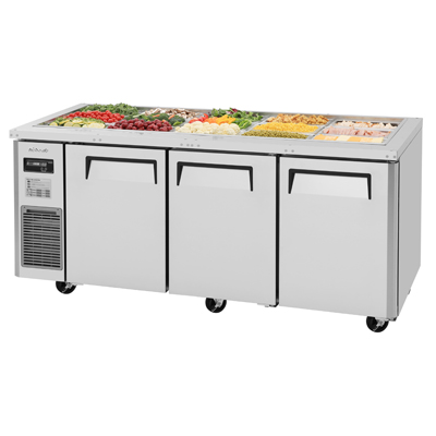 Turbo Air JBT-72-N Stainless Steel 15 Pan J Series Refrigerated Buffet Table