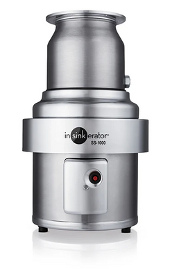 InSinkErator SS-1000-15ACC202 15" Dia. Bowl Stainless Steel Complete Disposer Package - 208 Volts