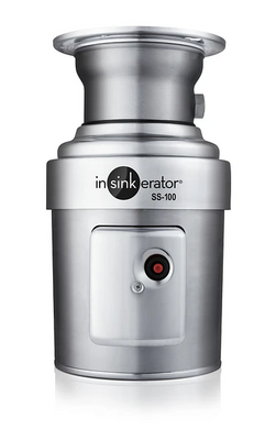 InSinkErator SS-100-5-CC202 Stainless Steel with Adjustable Inlet Diameter Complete Disposer Package - 1 HP