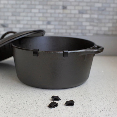 Lodge APP11 Black Rubber Pot Protectors - Case/12