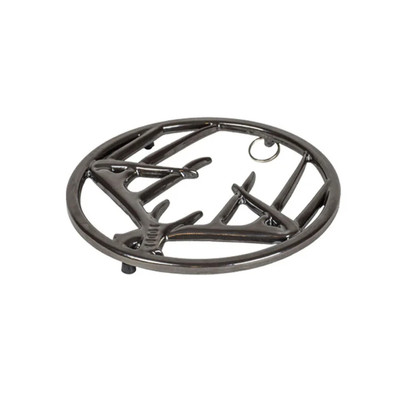 Lodge EC8AT18 8.06" W x 8.06" D Black Cast Iron Round Trivet (6 Each per Case)