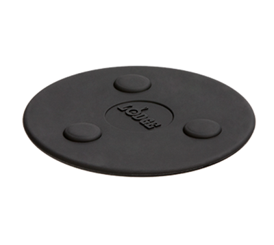 Lodge ASMMT 5.75" W x 5.75" D Black Silicone Round Trivet (6 Each per Case)