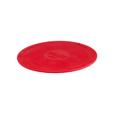Lodge AS7DT41 7.25" W x 7.25" D Red Silicone Round Deluxe Trivet (12 Each per Case)