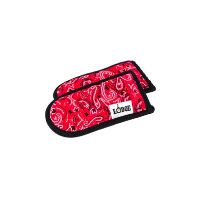 Lodge HHBAN41 7" Heat Protection Cloth Red Bandana Hot Handle Holder Set (12 Set per Case)