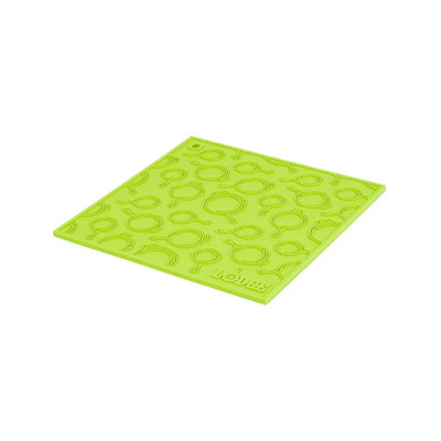 Lodge AS7SKT51 7" W x 7" D Green Silicone Square Trivet (12 Each per Case)