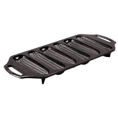 Lodge BW6CRN Cast Iron 6 Corn Impressions Cornstick Pan with Handles (3 Each per Case)