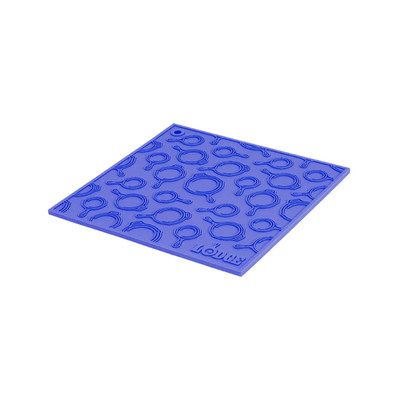 Lodge AS7SKT31 7" W x 7" D Blue Silicone Square Trivet (12 Each per Case)